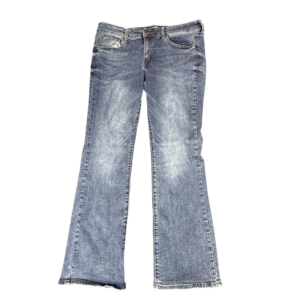SO Jeans Womens 16 Medium Wash Blue Low Rise Bootcut Stretch Denim (36x31)